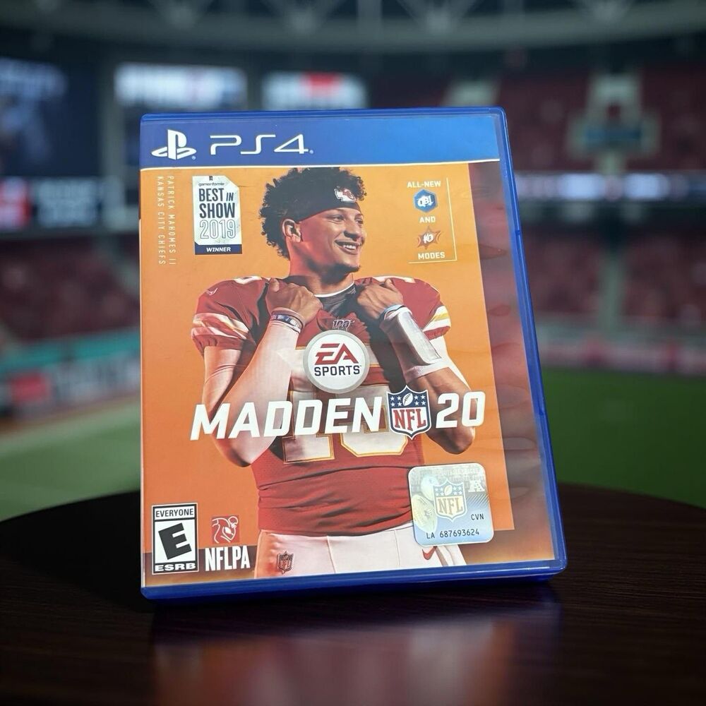 MADDEN NFL 20 PS4 FOOTBALL GAME DISC & CASE UNTESTED!